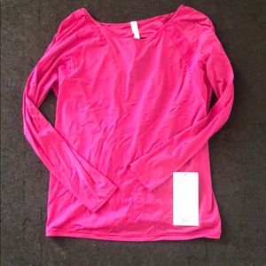 lululemon Pink If You’re Lucky LS Tee - 6